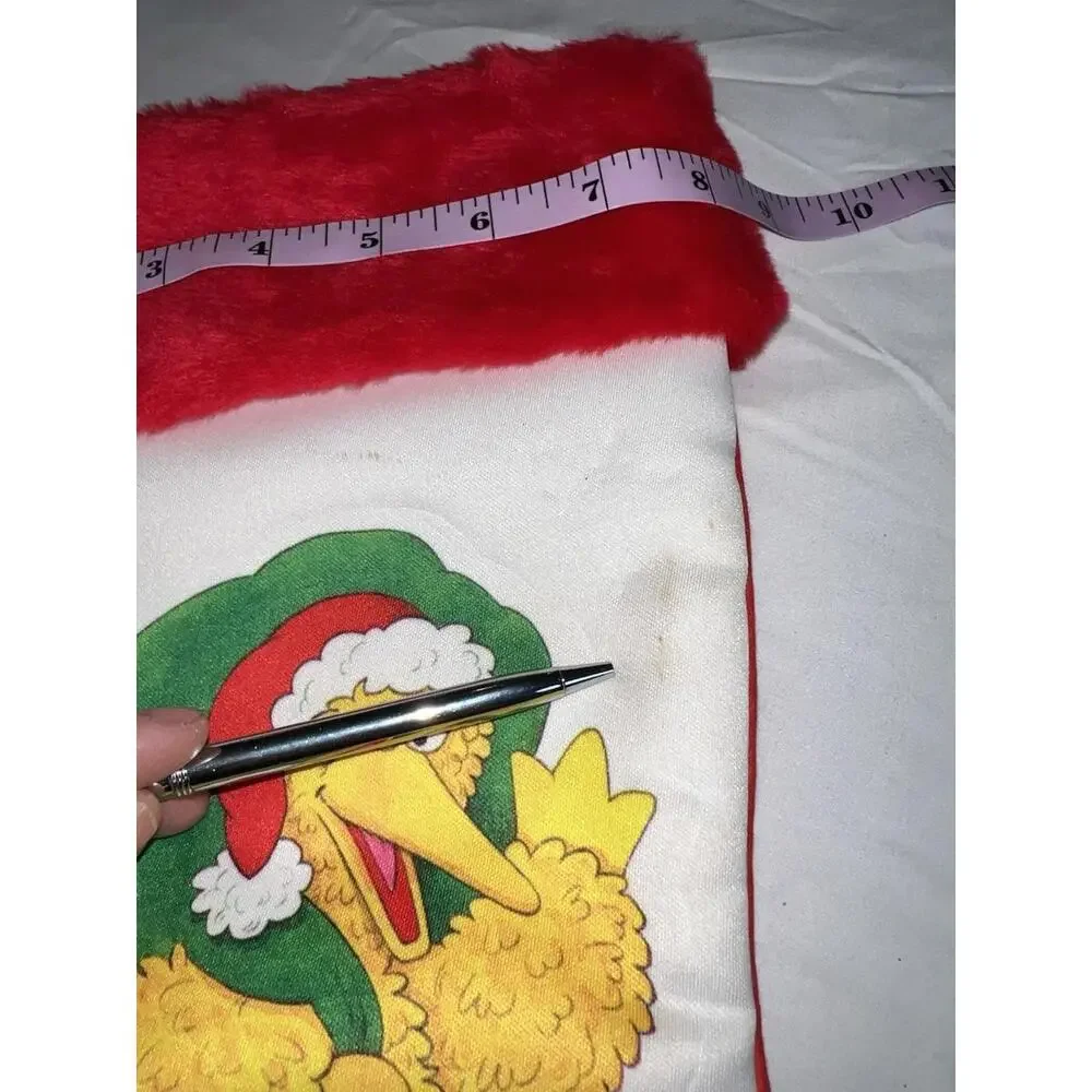 Vintage 1982 Sesame‎ Street Christmas Stocking PBS Big Bird Bert Ernie Felt